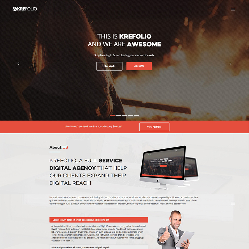 KreFolio Design Agency [ HTML ]