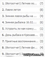 Информер последних тем на форуме
