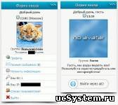 Стильная форма входа + кнопочный мини профиль