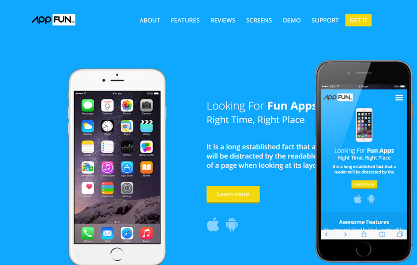 Mobile App Landing [ HTML ]